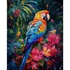 Parrot Flower - 11CT Stamped Cross Stitch 40*50cm/15.75*19.69in