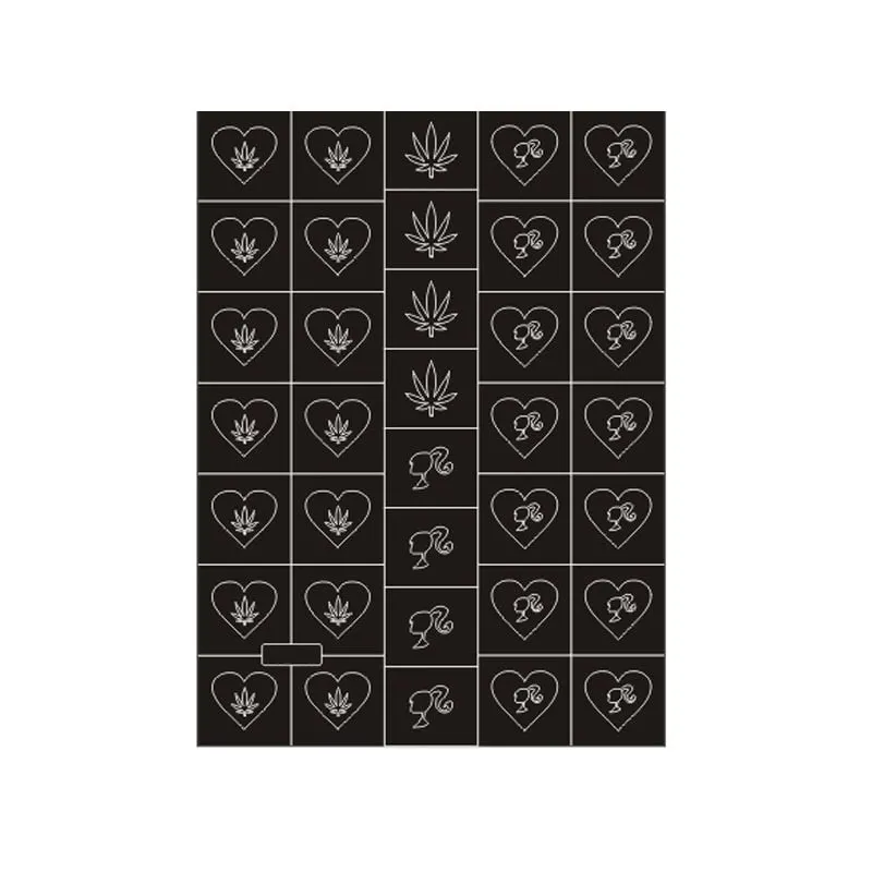 Luxury Design Nail Stamping Stickers Airbrush Nail Art Printing Stencil Decal Sheet Template Self-Adhesive Sliders Manicure Tool-Nail Inspo