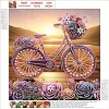 Diamond Painting-DIY Crystal Rhinestone Flower Bike