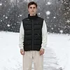 15 Heating Zones Electric Heated Vest with Light USB Thermal Waistcoat Clothes
