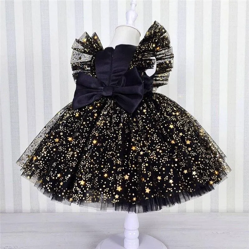 Baby Dress Girl 1st Birthday Dress For Baby Girl Dress Bowknot Princess Dresses Flower Girls Wedding Party Tutu Kids Clothes