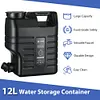 12L Camping Water Jug with Faucet Portable Water Tank for Vehicle Car Camping