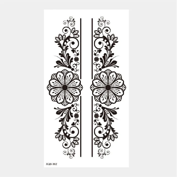 Sdrawing Temporary Tattoo Stickers Animal Tiger Lion Wolf Head Domineering Half Arm Big Picture Water Transfer Tatto Sticker
