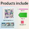 (US Local)Diamond Painting Storage Box Wall Mount Diamond Art Organizer Box (Butterfly A)
