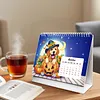 Diamond Painting Country Dog 2027 Paper Calendar Monthly Flip Tabletop Calendar Kit
