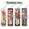 (US Local)4Pcs Special Shape Flower Bass 5D DIY Diamond Painting Bookmark for Book Lovers