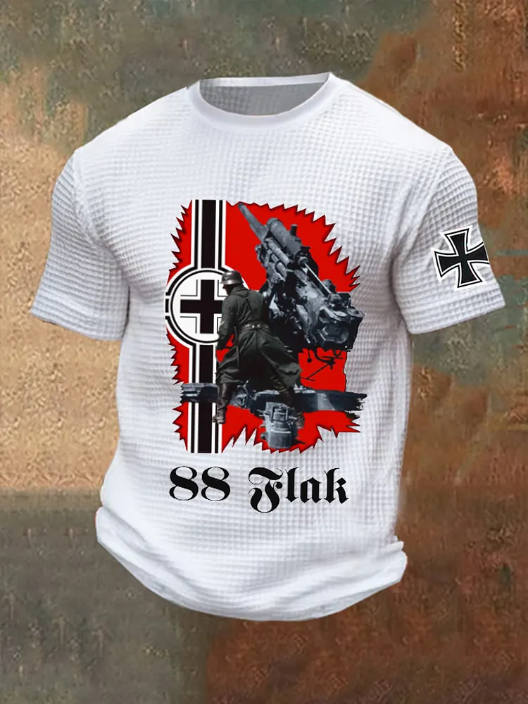 Flak bedrucktes Kurzarm-T-Shirt f&uuml;r M&auml;nner