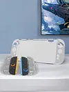 For Switch 2 Detachable Transparent Shell w/ Screen Protector & Thumb Grip Caps