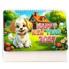 Diamond Painting Country Dog 2027 Paper Calendar Monthly Flip Tabletop Calendar Kit