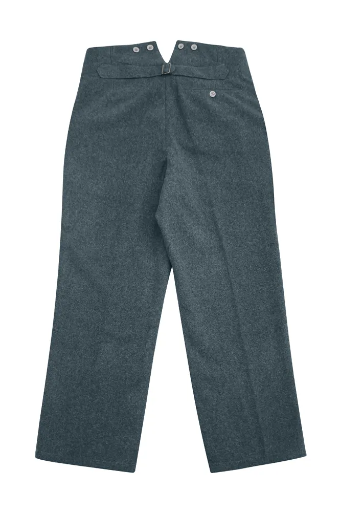   Elite German M1940 Italian Field Wool Trousers Blue Green Grey German-Uniform