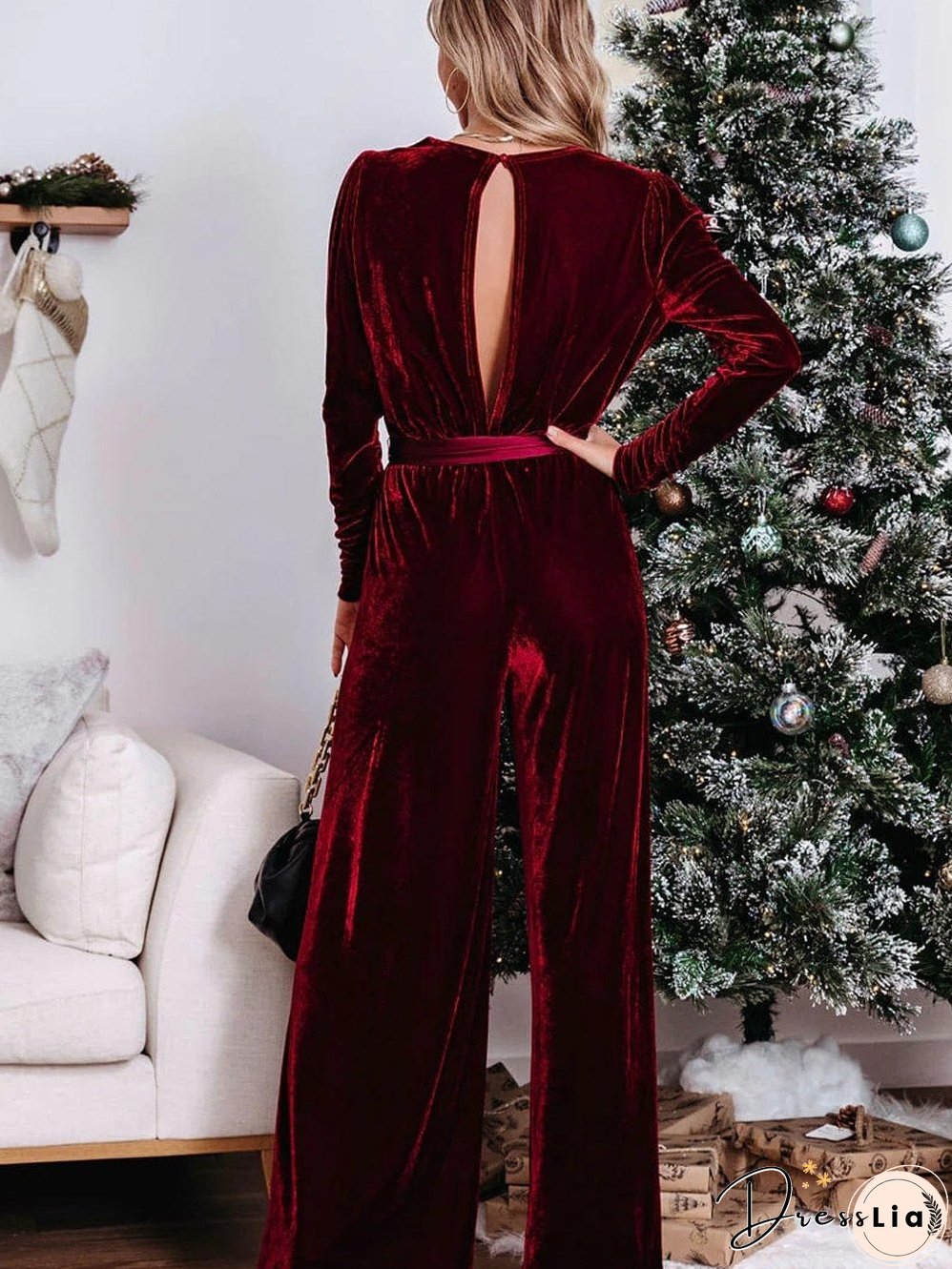 Velvet Jumpsuit: New Year's Eve Ready