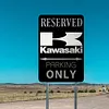 Kawasaki - Panneaux en &eacute;tain m&eacute;tallique(20*30cm/30*40cm) - Garage