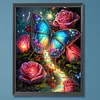 Rose Butterfly-Paint by Numbers Acrylic Painting 50*65CM
