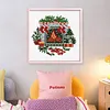 Christmas Fireplace-11CT Stamped Cross Stitch 20*20cm/7.87*7.87in