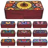 DIY Diamond Art Wooden Storage Box with Lid for Jewelry & Crafts Organization Kit