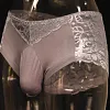 Light luxury men's breathable lace sexy large size U-shaped bag underwear shorts