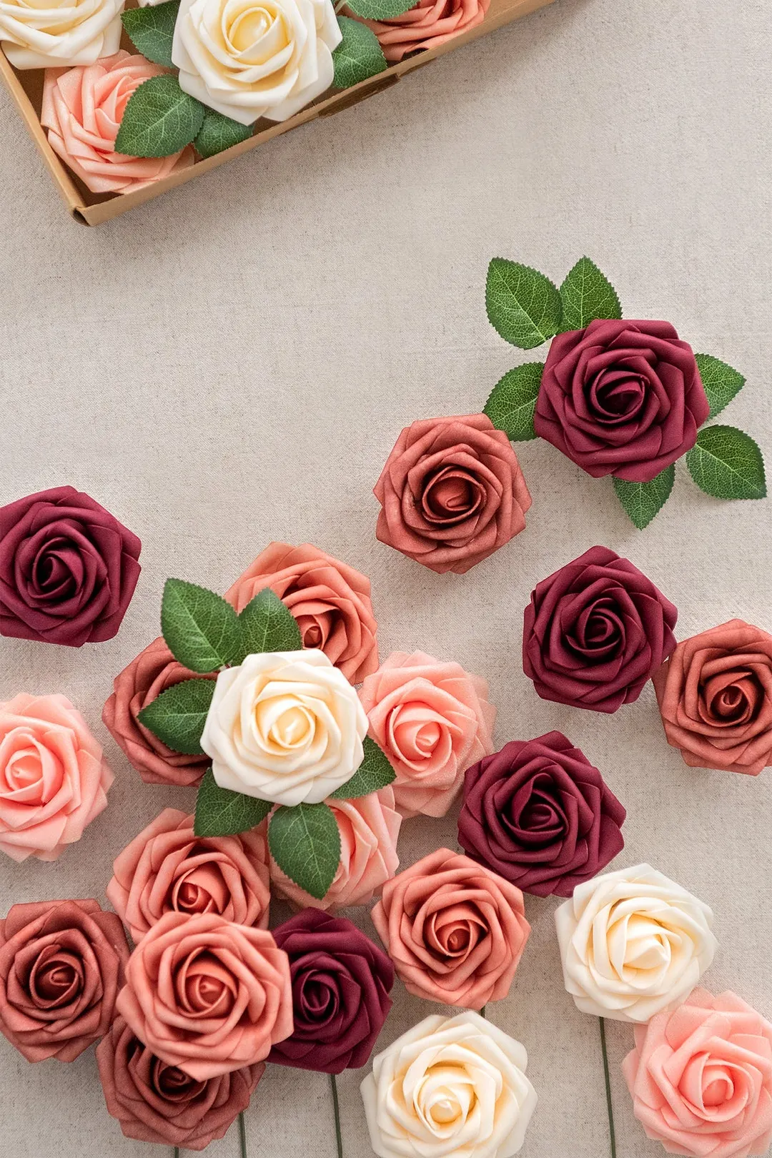 3" Foam Rose with Stem - 56 Colors