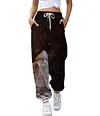 Women's Christmas Loose Casual Print Drawstring Jogger Pants