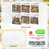 (US Local)6PCS DIY Diamond Art Christmas Greeting Cards Xmas Design Diamond Art Cards