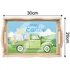 DIY Diamond Painting Wooden Tray Food Tray with Handle Living Room Decoration Easter Wooden Tray Kit