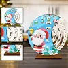 >SALE<Santa Claus Diamond Painting Unique Wooden Rotating Calendar for Home and Office