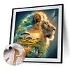 (US Local)Paint By Numbers Kit On Canvas DIY Oil Art Silhouette Lion Picture Decor40x40cm