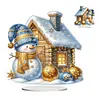 Acrylic Special Shaped Double Sided Effect Christmas Theme Desktop Diamond Art Kit