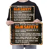 Gun Safety - Vintage Metal Signs - 20*30cm/30*40cm - Western