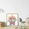 Walk With Love - 14CT/16CT Stamped Cross Stitch 17*19cm/6.69*7.48in(Brand)