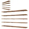 [US Local Warehouse] 5 Tier Floating Shelves Long Wooden Shelf 72x11.81in Adjustable Display Bookshelf with Heavy-Duty Bracket for Living Room Bathroom Kitchen