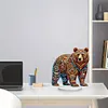 (US Local)5D DIY Special Shape Diamond Painting Desk Ornament Gorgeous Animal Decor Kit