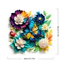 Paper Flower Butterfly-Paint By Numbers Acrylic Painting 40*40CM