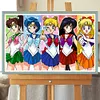 Sailor Moon-Paint by Numbers Acrylic Painting 65*50CM