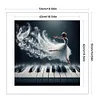 Piano Girl-11CT Stamped Cross Stitch 50*50cm/19.69*19.69in