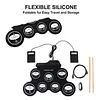 Electric Drum Set,7 Drum Practice Pad, Portable Electronic Drum Pad with Drum Sticks Foot Pedals for Kids Beginners Xmas Birthday Gift for Kids