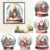 5D DIY Full Round Drill Diamond Painting Santa Claus Crystal Ball Home Decor