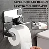 Stainless Steel Toilet Paper Holder Wall Mounted Punch-Free Bathroom Accessories