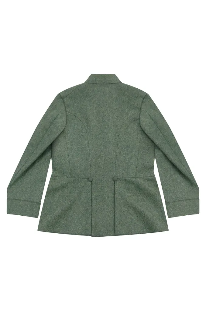   Reissued Dutch EM Field Grey Wool Field Tunic Jacket By German II German-Uniform
