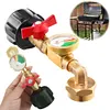 QCC1 Propane Refill Elbow Adapter with ON/Off Control Valve Fill 1 Lb Tanks