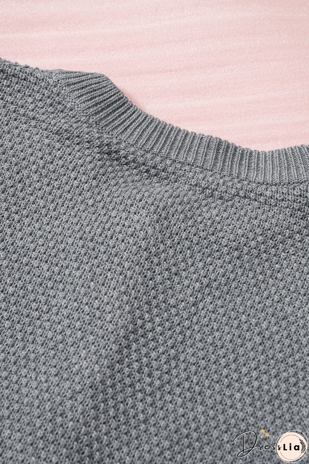 Casual Waffle Knit Henley Shirt