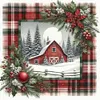 Winter Cabin-11CT Stamped Cross Stitch 40*40cm/15.75*15.75in