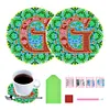 2pcs/set DIY Diamond Painting Special Shape Acrylic Alphabet Coaster Kit