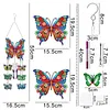 DIY Diamond Painting Double Sided 3D Wind Chime Flower Butterfly Pendant Hanging Kits
