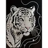 Girl Animals Premium 5D Diamond Painting Kit Black & White Pearls painting Sparkling Special Shaped Diamond painting(Multi-Style)