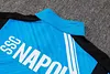 Joyfball 2024/2025 Napoli Long Zipped Jacket Blue Soccer Jersey 1:1 Thai Quality 