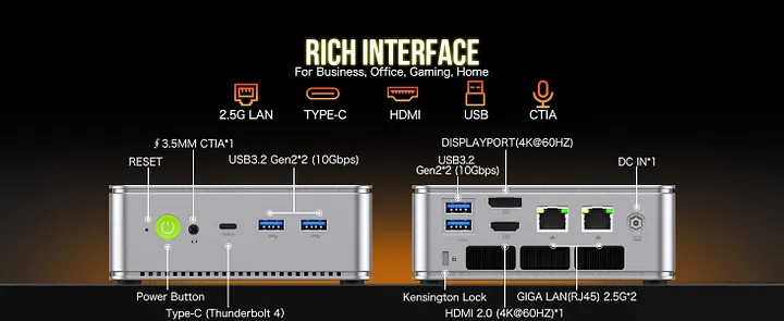 Intel Ultra 5 125H Mini PC--NucBox K9