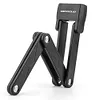 Bicycle Foldable Lock High Security Lock for Motorcycle Scooter E-Bike (Black)