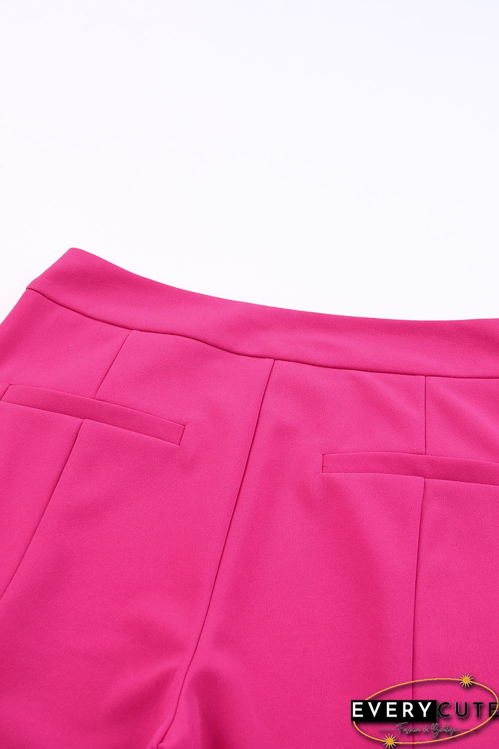 Rose Split Hem High Waist Pants