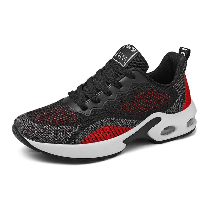Women  Cushion Sneakers Fashion Lace Up Breathable  Running Shoes Lightweight Outdoor Fitness Sports Shoes Female Casual Shoes