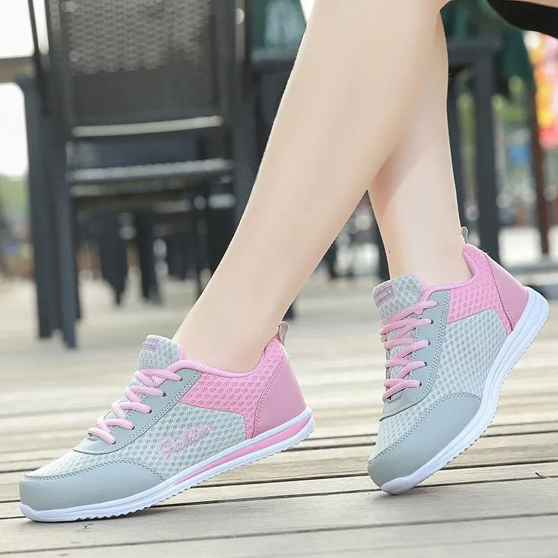 Qengg Women Fashion Sneakers Slip On Women's Sneakers Outdoor Sneakers For Women Plus Size Zapatillas Mujer Ladies Vulcanize Shoes